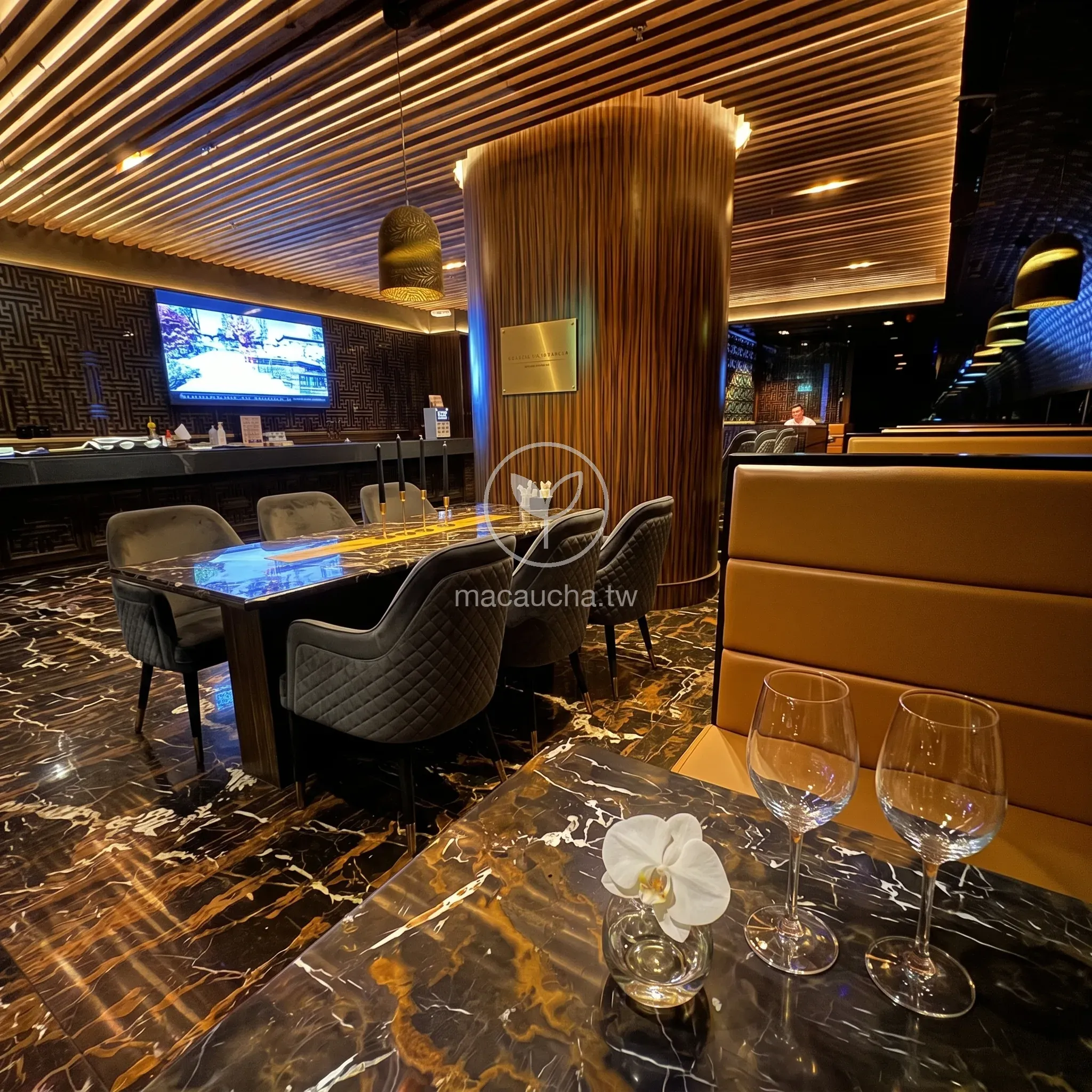 極品桑拿場內的餐飲區