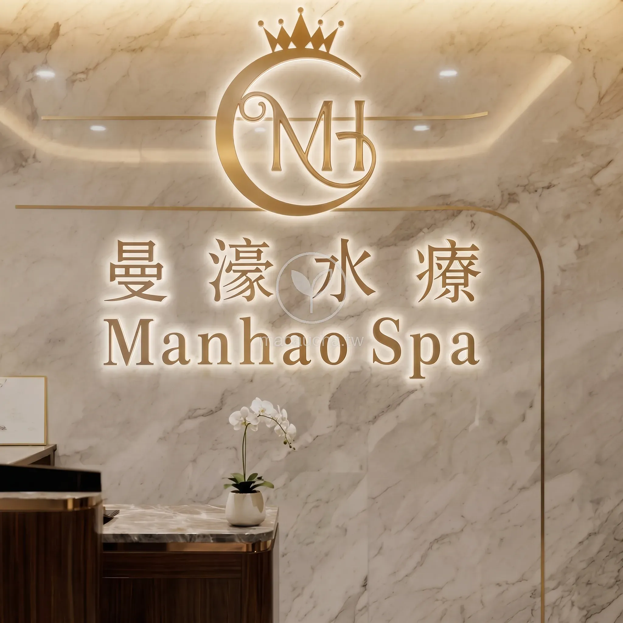 曼濠水療雲石大堂入口